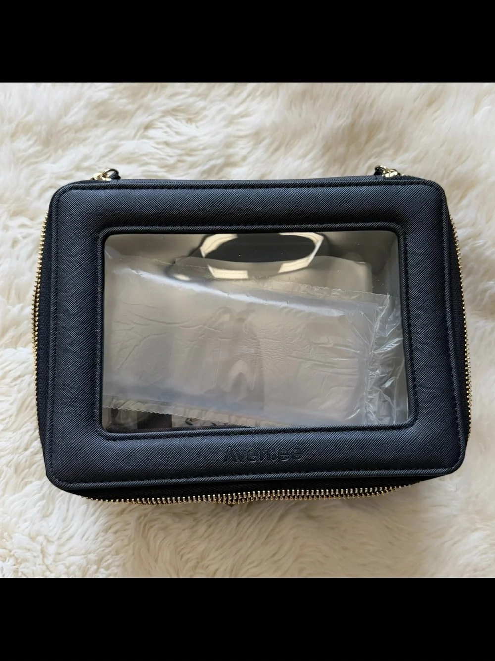 Double-Layer Zip Cosmetic Case (NIB)